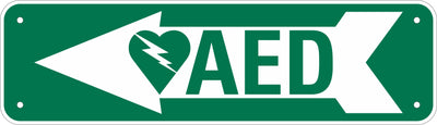 AED Sign – Left Arrow (DAC-232.2)