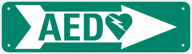 AED Sign – Right Arrow (DAC-233.2)